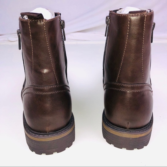 Kenneth Cole Reaction Men's Klay Lug Combat Boot - Lightweight EVA Sole, Padded Collar